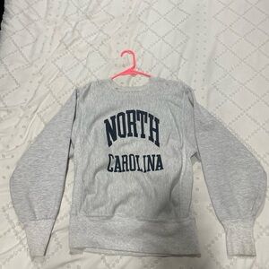 Gray 'North Carolina' vintage Crewneck Sweatshirt